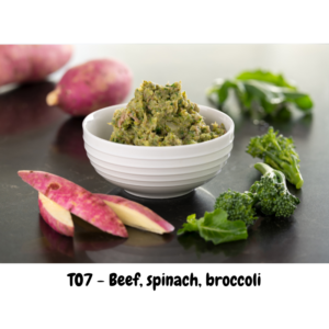 Baby Stage 3 Meaties: T07 Beef, Spinach, Broccoli and Sweet Potato