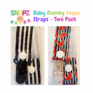 Watermelon / Striped SNAPZ 3-in-1 Dummy Strap (2 pack)