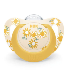 NUK Silicone Soother With Box (18-36m) - Sunflowers