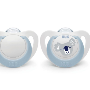 NUK Soft Silicone Soother - 2 Pack: Blue/Koala (0-6m)