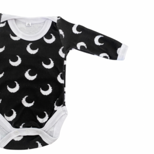Monochrome Moon Onesie - Long Sleeve