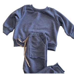 Square Pocket Tracksuit - Denim Blue