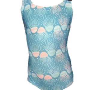X-Back Girls One Piece Costume - Jelly Fish