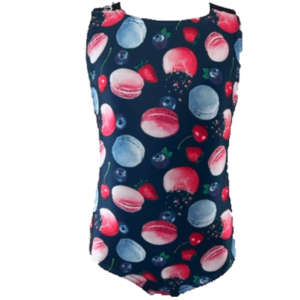 X-Back Girls One Piece Costume - Macaroons