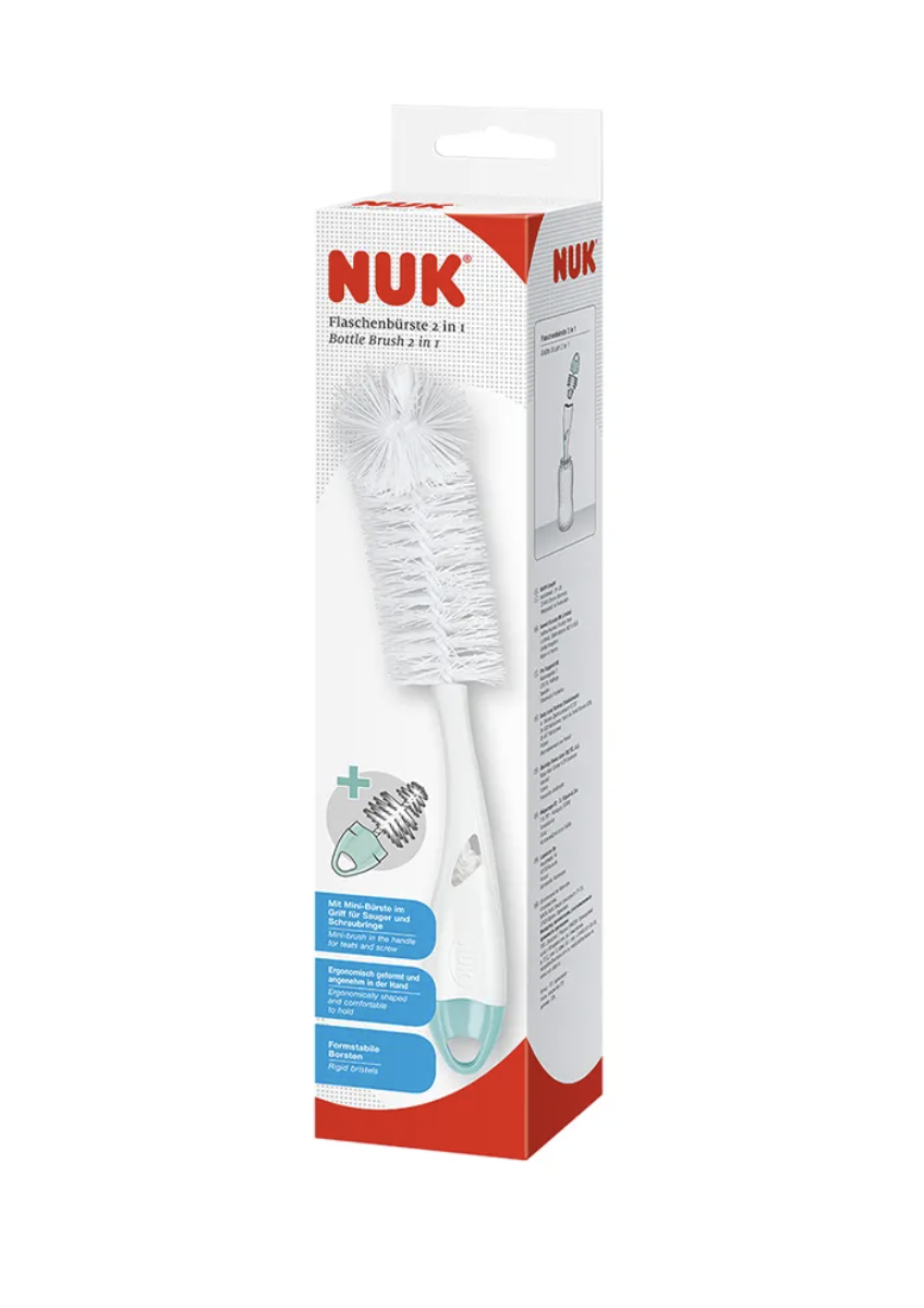 NUK 2-in-1 Bottle Brush - Mint